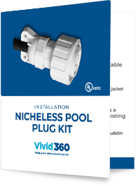 VIVID 360 NICHELESS POOL PLUG KIT