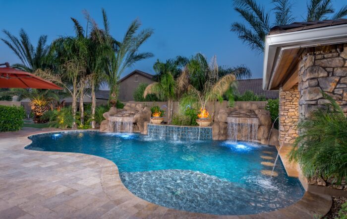 Presidential Pool with Vivid LED Pool Lights