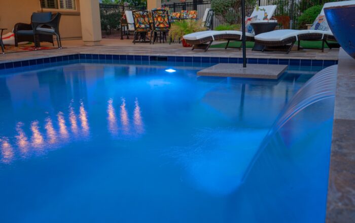 Blue Square Pool Lights