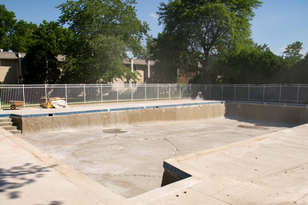 pool being renovated